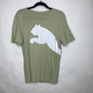 Puma Light Army Green White Logo Sz Small